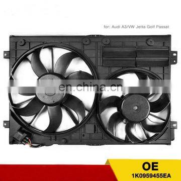 Radiator Cooling Fan Assembly for Volkswagen Beetle Golf Jetta Rabbit 2.0L 2.5L 1K0959455EA