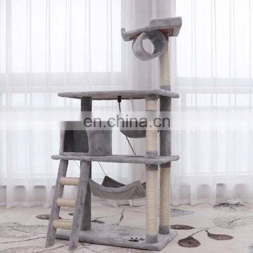 Sisal Rope Plush Board Pet Tree House Kitten Activity Tower Condo Multi-Level Cat Tree photo-2