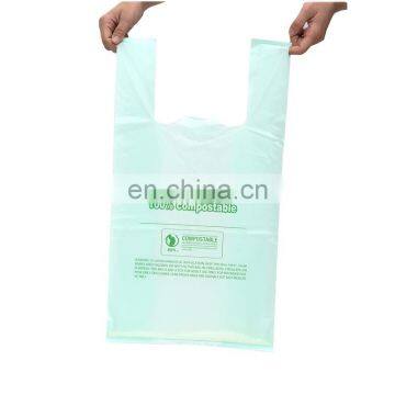 Top Sale Biodegradable customized logo print t-shirt vest bag