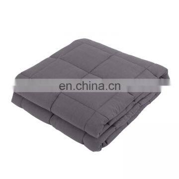 100% Cotton Material Sensory Weighted Blanket 15lbs Customized Gravity Blanket With Minky Duvet Cover /glass Beads photo-3