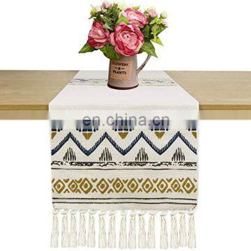 Modern Geometric Table Runner Napkin For Wedding Party Christmas Cake Floral Flannel Tablecloth Decoration