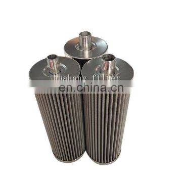 304 Stainless Steel Wire Mesh Pleated Metal Filter Element With Threaded Interface photo-3