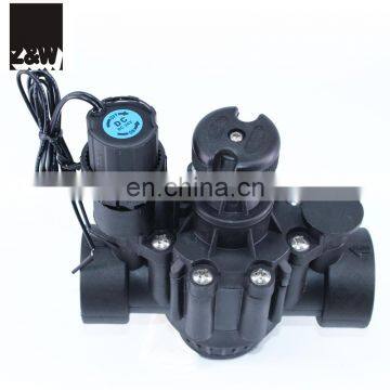 plastic irrigation solenoid valve 1.5 inch 11/2"  with flow control 150P Latching AC DC 12V