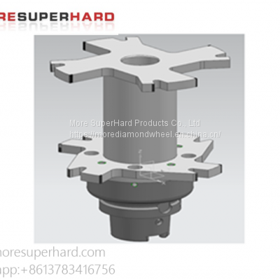 PCD compound reamer for processing motor shaft hole