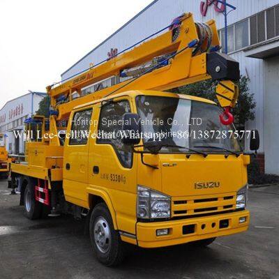 ISUZU 100P 600P 14M Aerial Work Platform Manlift Vehicle Folding Arm Bucket Truck