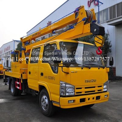 ISUZU 100P 600P 14M Aerial Work Platform Manlift Vehicle Folding Arm Bucket Truck