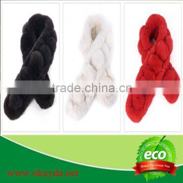 All colors of rex rabbit fur scarf