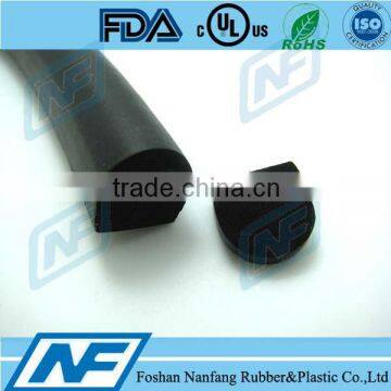 D shape rubber profiles for windows