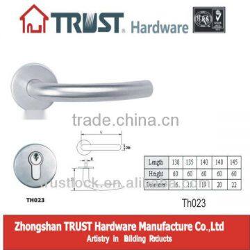 TH023:Trust Stainless Steel residential wood door lever handle