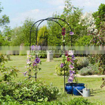 Metal garden arch with gate