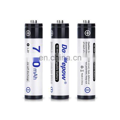 Doublepow AAA 700mah 1.2v NI-MH Rechargeable Battery Cell