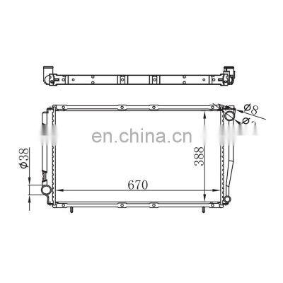High Quality Engine Cooling Car Radiator Aluminum Radiator 45111-AA170 For SUBARU radiation protection