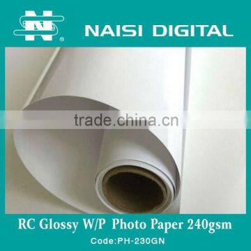 Resin coating glossy waterproof photo paper 240gsm                        
                                                Quality Choice