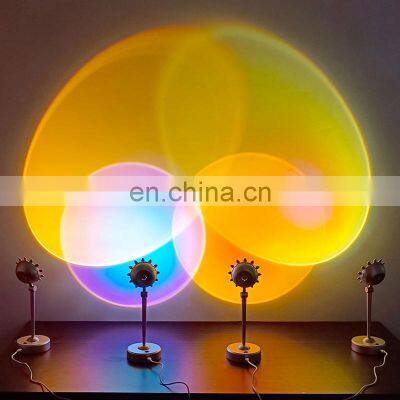 LAMHO Sunflower Sunset Red Rainbow Projector Lamp Sunset Projection Lamp Light Led Sunset Lamp Light photo-2