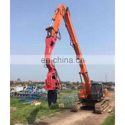 Excavator Mounted Vibro Hammer / Vibratory Sheet Pile Driver Hammer, Sheet Piling Hammer Pile Extractor