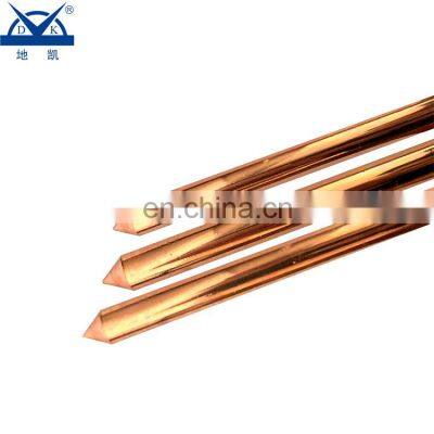 Factory Price Dia 16mm Copper Plated Steel Ground Rod 1.8 Meter Bonded Earth Rod photo-2