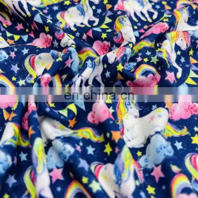 Custom Design Yummy Fabric Double Brushed Polyester Spandex Stretch Knitted DBP FabricFor Clothing