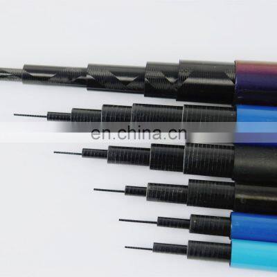 Telescopic fishing rod weihai oem carp black pole rod 4m 5m 6m