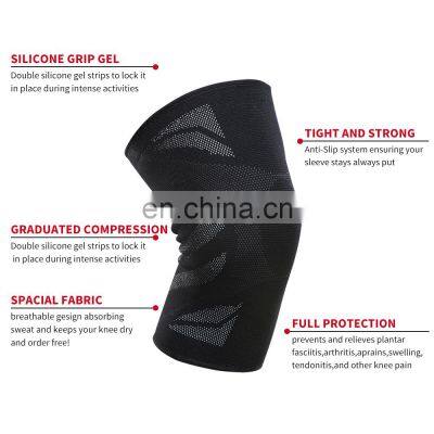 Knee Sleeve Black Gym Over Accessories Nylon Military Fitness Cross Training Custom Striped Cold Pack KneE photo-5