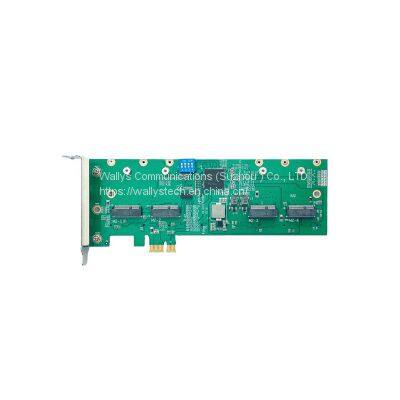 Wallys DR2G41 Support 4 x Mini PCIe Card or 4 x M.2 Card Adapter Card 802.11ac photo-2