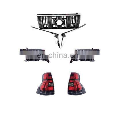 MAICTOP car accessories grille for land cruiser prado fj150 2018 head light tail light lamp