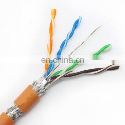 New Material CAT5e Network Cable Solid Copper 305m Shielded Foil Twisted Pair Lan Cable Indoor or Outdoor SFTP Cat5e Cable