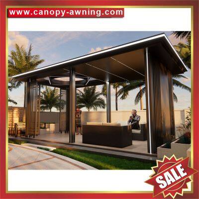 outdoor sunshade rain aluminum gazebo pavilion shelter canopies canopy awning shed for sales