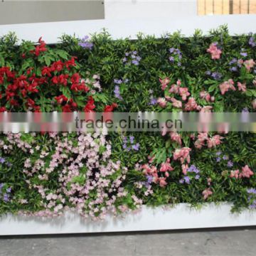 atificial plant walls with leaves/flowers/grass