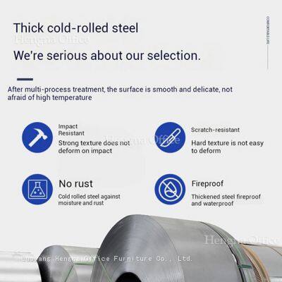 Gaveteiro de aço com fechadura para armazenamento de documentos de escritório, 3/4 gavetas, OEM/ODM photo-3