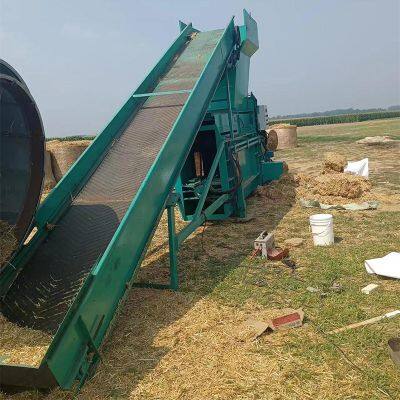 Panqi High Yield Large Three Cylinder Wheat Straw Baler Wood Shavings Bag Baler photo-5