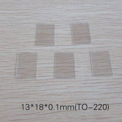 Natural Transparent Mica Sheet With High Temperature Resistance To-220 13*18*0.1mm