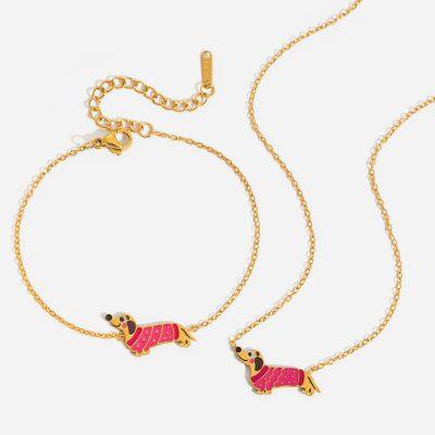 Collier en acier inoxydable 304 HonHo avec PVD en or 18K et garantie de couleur de 2 ans