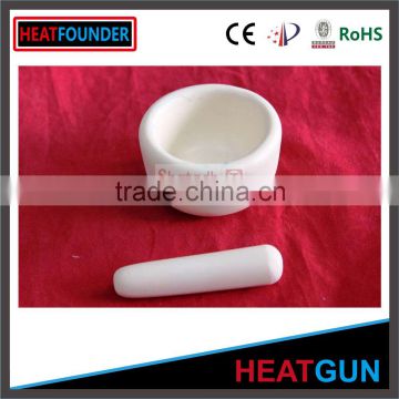 99% ALUMINA CERAMIC MORTAR WITH PESTLE FOR LABORATORY TEST