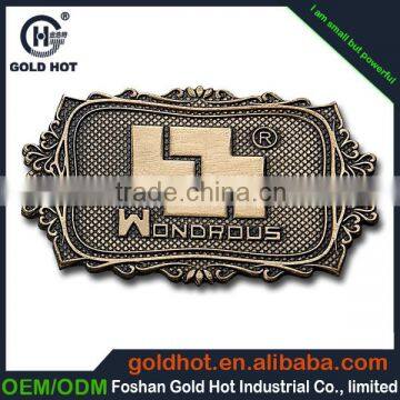 Custom brand metal logo plate,metal label holder,metal name tag