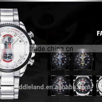 2015 new products on china market stainless steel back watch man mechanical watch , bracelet wristwatches for sale