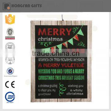2016 popular christmas wooden black plaque