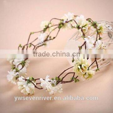 Simulation flower garlands of flowers love Korean female sand beach rattan sen bridesmaid wedding tiara honeymoon hair accessori