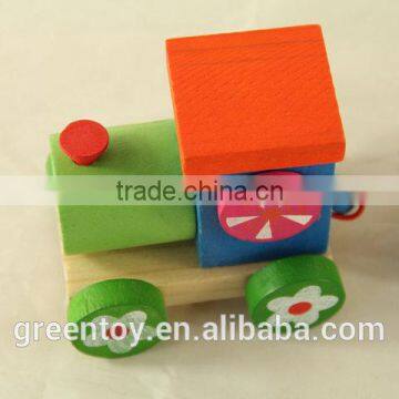 block toy wooden train educational toys