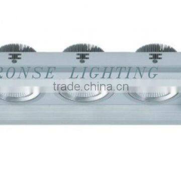 Ronse three heads led grille lighting silver housing CRI80 for office(RS-2112A-3)