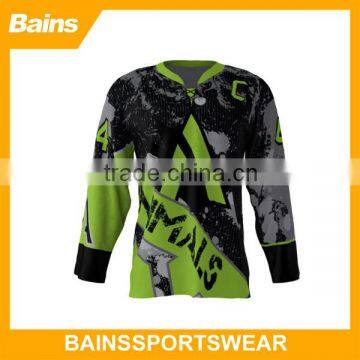 New Design sublimation printing hockey jersey/cool hockey jersey designs/online hockey jersey designer