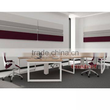 Curved Office Desk, 120 Degree Combination Desk photo-5