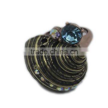 animal ring crystal rhinestone