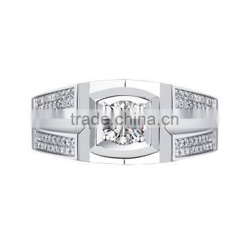 14K Fashion White Gold Wedding Diamond Ring