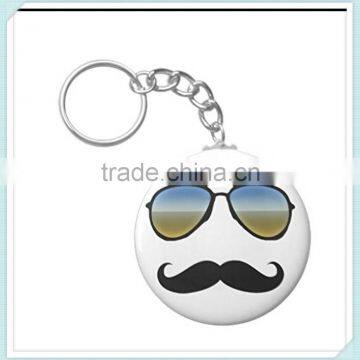 Funny Retro Sunglasses with Moustache Key Chains