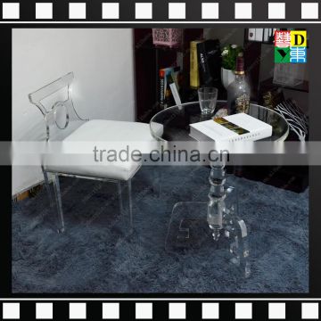 2016 Modern office designed Clear Acrylic living room sets of coffee table and chair