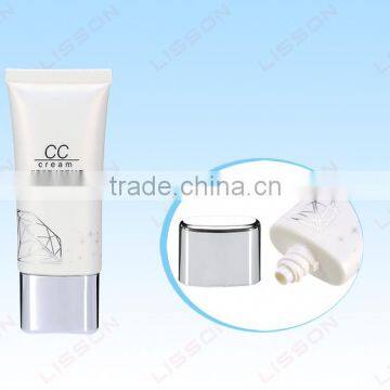 25ml-70ml Make Up Cosmetics CC Cream Super Oval PE Tube