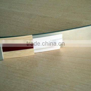 Embossed texture finished tricolor PVC edge strip/edge banding for furniture