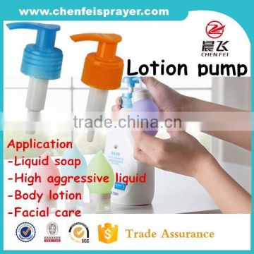 Factory sale high quality left and right structure lotion pump shampoo plastic lotion pump in any color