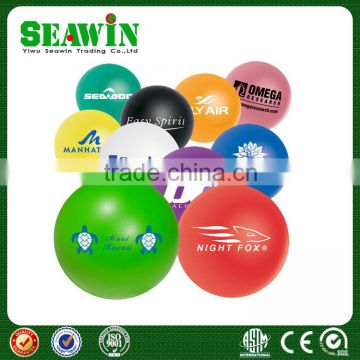 round colorful PU foam stress toy ball