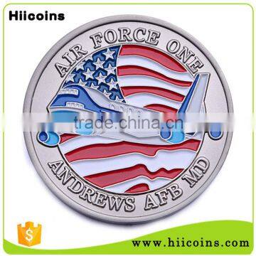 Hot Selling Custom Metal Zinc Alloy Material Antiqu Souvenir Silver Coin